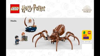 LEGO Instructions  Harry Potter  76434  Aragog in the Forbidden Forest  Chamber of Secrets [upl. by Irolam]