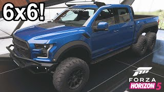 Forza Horizon 5  Ford Raptor 6x6 Customization [upl. by Saile]