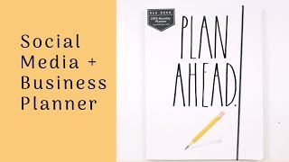 Social Media  Business Planner  Rae Dunn Monthly [upl. by Ellehcit]