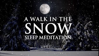 Guided meditation for overthinking and deep sleep  A walk in the snow [upl. by Terina]