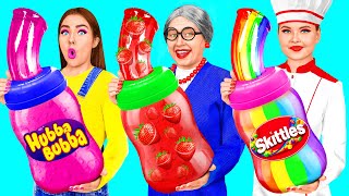 Me vs Grandma Cooking Challenge  Crazy Ideas To Cook by Fun Challenge [upl. by Anaile613]