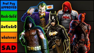 Whos the BEST Playable Character Not Batman  Arkham Tier List [upl. by Assetan]