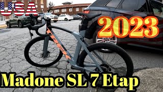 2023 Trek Madone SL 7 Disc eTap unboxing My new road bike [upl. by Lebanna]