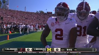 Alabama start off Rose Bowl scoring with 34yard TD run by Jase McClellan 😤  ESPN College Football [upl. by Roxanne]