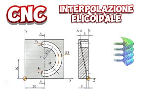 CNC interpolazione elicoidale meccanicando [upl. by Lalat386]