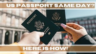 US Passport in 1 Day Here is How [upl. by Nyleuqaj101]