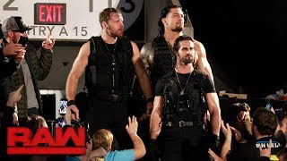 The Shield make their entrance together for the first time in three years Raw Oct 16 2017 [upl. by Lombardy]