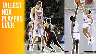 TOP 10 TALLEST NBA PLAYERS EVER [upl. by Nnaylime]