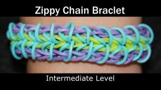 Rainbow Loom® Zippy Chain Bracelet [upl. by Adelric240]