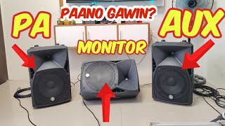 Paano gamitin ang Monitor sa Mixer Sound Set up [upl. by Gnay]