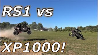 Polaris RZR XP1000 vs RZR RS1 whats better drag jump race [upl. by Kacie]