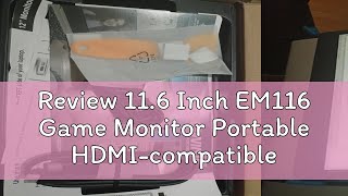 Review 116 Inch EM116 Game Monitor Portable HDMIcompatible USBC 1366x768 TN Computer Display Mon [upl. by Noami]