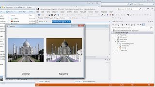 Visual Studio  Convert a color image into negative in C [upl. by Aiekal]