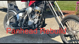 1957 Panhead rebuild part 1 [upl. by Chema]