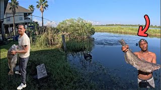 Catching Giant Salt Water Lake Fish fishing mancing [upl. by Zebulen559]