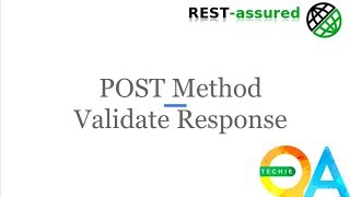 RestAssured POST  Validate Response [upl. by Jenda907]