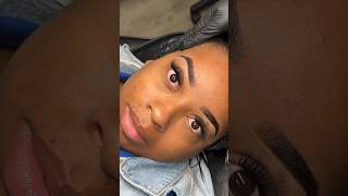 Henna Eyebrows using our henna stain capsules in dark brown amp black eyebrows makeup browmapping [upl. by Boycey613]