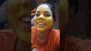 Besan Kasturi haldi FacemaskDiy Facemask for Instant Glow facemask shorts skin glowingskin [upl. by Euqinaj]