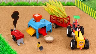 DIY mini PADDY THRESHER MACHINE science project  WHEAT THRESHING machine  mini creative projects [upl. by Blynn]