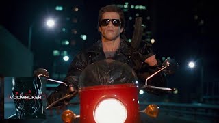 VOIDWALKERAUDIO  NIGHTSTALKER  The Terminator 1984  Motel Motorcycle Car Tunnel Chase [upl. by Anirbes]