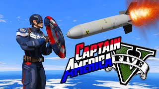 CAPTAIN AMERICA DI GTA 5  GTA 5 MOD [upl. by Hasila]