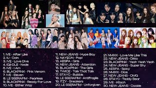 Kpop Favorites Mixed Playlist IVE BLACKPINK LESSERAFIM NEWJEANS AESPA TWICE STAYC Etc [upl. by Yelloh]