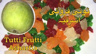 Ashrafia Recipe  أشرفيہ  Tutti Frutti  Asian Famous Part Of Dessert  Ash Gourd  Desi Dishes [upl. by Norabal]