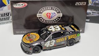 Erik Jones 2023 Guns and Roses 124 Galaxy Elite NASCAR Diecast Review [upl. by Lebasiairam195]