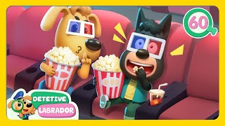 Cinema 🍿🧡 Historinha Engraçada do Detetive Labrador 🔍 1 Hora 🎬 Compilação [upl. by Jacquelyn797]