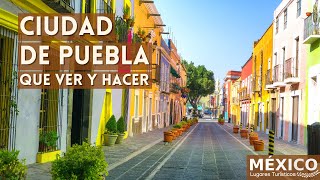 Ciudad De Puebla México en 4K  Que Ver y Hacer en esta Ciudad Patrimonio en 2022  Guía Completa [upl. by Ajssatan]