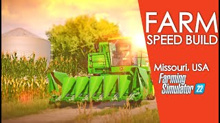 Small Farm Build amp Tour  Missouri USA  fs22 [upl. by Emmer]