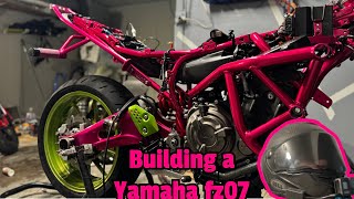 Yamaha fz07 build part 3 motorcycle yamahafz07 motorsport [upl. by Ahsiatal353]