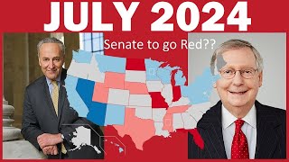 2024 United States senate election prediction  July 2024 [upl. by Atima]