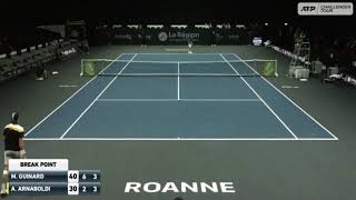 Manuel Guinard FRA vs Andrea Arnaboldi ITA Roanne challenger QuarterFinal [upl. by Deb]