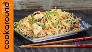 Noodles pollo e salsa dostriche  Ricette etniche [upl. by Eleph865]