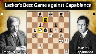 Lasker’s Best Game against Capablanca  Lasker vs Capablanca 1914 [upl. by Ariamo]