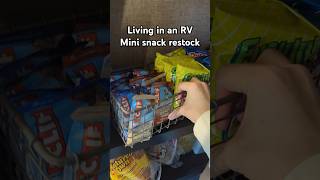 Living in an RV mini snack restock 😋☀️ rv rvliving rvlifestyle restock asmr shorts [upl. by Yessak489]