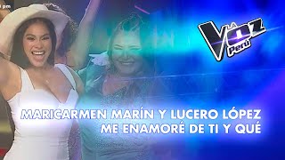 Maricarmen Marín y Lucero López  Me enamoré de ti y qué  Gran Final  Temporada 2023  La Voz Perú [upl. by Macrae]