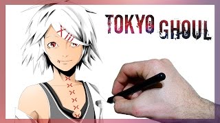 Cómo dibujar a JUUZOU SUZUYA  TOKYO GHOUL [upl. by Rosamund]