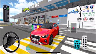 Red Mercedes G70 Car In Highway Rest Area  3d Driving Class android game [upl. by Miah]