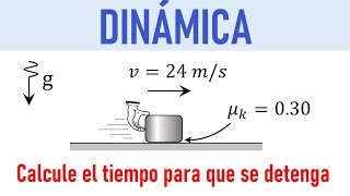 3 DINÁMICA LINEAL  Problema con velocidad de lanzamiento  FÍSICA [upl. by Landau338]