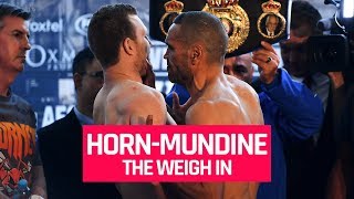 Jeff Horn vs Anthony Mundine Weighin drama Mundine lashes out at Horn [upl. by Tobie]