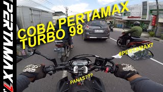 Review Singkat Pertamax Turbo RON 98 di Honda CB150R Streetfire Standar ⚡Riding Kota Jogja OTW VESPA [upl. by Lewison]