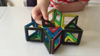 Educational Toys for Children Magnetic Polydron [upl. by Ylsew]