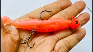 How to bait jig head enhancement  Đầu jig tăng cường [upl. by Nashner]