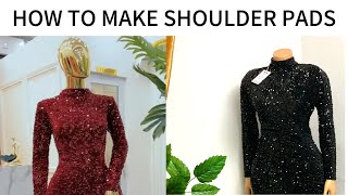 HOW TO MAKE SHOULDER PADS [upl. by Nogem796]