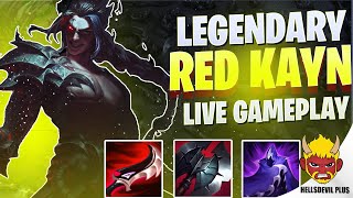 LEGENDARY Red Kayn Performance  Wild Rift HellsDevil Plus Gameplay [upl. by Vincelette63]