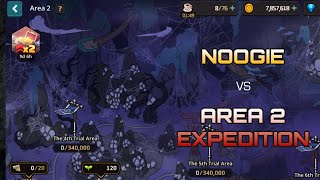 Noogie Guide  Expedition Area 2  Guardian Tales [upl. by Enajyram448]