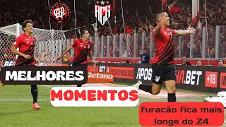 Athletico Paranaense 2x0 Atlético Goianiense Brasileirão 2024 FURÃCÃO mais longe do Z4 [upl. by Floris]