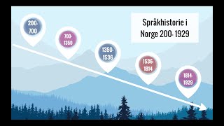 Språkhistorie i Norge fra år 200 til 1929 [upl. by Cowen]